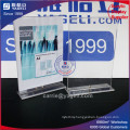 2 Sides T Shaped Acrylic Menu Holder Display